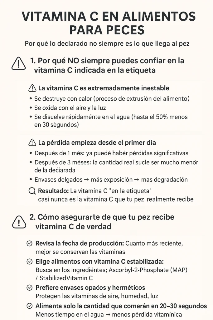 peces vitamina C